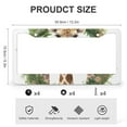 thumbnail image 3 of Christmas Giraffes License Plate Cover 2 Pieces Giraffe Lover Gift Licenses Plates Frames Front Licenses Plate Covers Car Tag Frame for Girl Women Men Vehicles Aluminum Metal License Plate Frames, 3 of 6