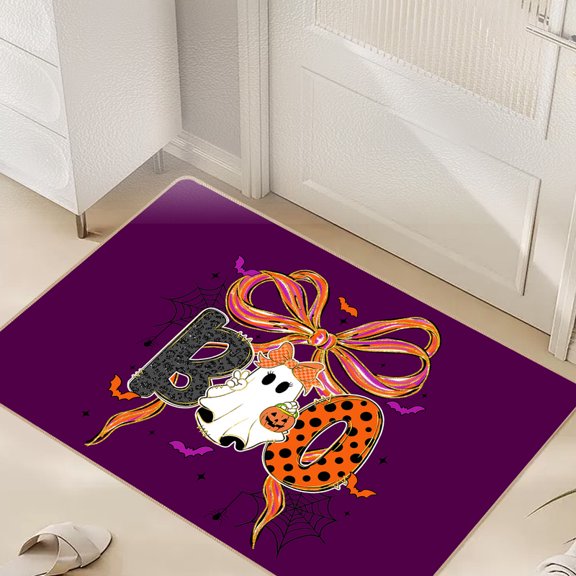 Halloween Doormat, Cute Fun Halloween Floor Mat, Non Slip Door Mat, Rugs for Indoor Outdoor Entrance Home Bathroom Living Room Decor, 16"x24"
