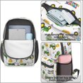 thumbnail image 4 of Tractor and Haystacks White Pattern 17" School Backpacks for Teens,Waterproof Oxford Fabric,S-Shape Padded Straps for School,Travel,Hiking,Camping, 4 of 6