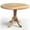 Natural, variant on Costway Rustic Dining Table Wooden Dining Table with Round Tabletop & Curved Trestle Legs Natural