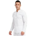 thumbnail image 2 of iiniim Men's Medieval Viking Costume Renaissance Pirate Role Play Long Sleeves Lace up Shirt Tops White S, 2 of 7