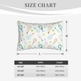thumbnail image 4 of Daiia Cute Tennis Rackets Bedding Waterproof Pillow Protector Zippered Queen – Bed Bug Proof Pillow Encasement-14"x20", 4 of 6