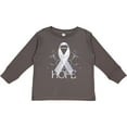 thumbnail image 3 of Inktastic Hope- Lung Cancer Awareness Boys or Girls Long Sleeve Toddler T-Shirt, 3 of 5