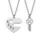 thumbnail image 1 of Collar de 2 piezas para 2 niñas, colgante de amistad, mejor amiga, collar con llave con forma de corazón, colgante de aleación de mejor amor, 1 of 4