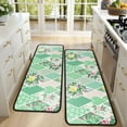 thumbnail image 4 of Kitchen Rugs Sets Of 2,Pioneer Flower Floral Print Pattern Anti Fatigue Kitchen Mat Rugs Non Slip Washable,Decorative Kitchen Floor Mats for Kitchen,Sink,Laundry,17"x47"+17"x47", 4 of 5