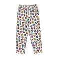 thumbnail image 4 of Xecao Colorful Numbers Women's Straight Lounge Pajama Pants: The Epitome of Relaxed Sleepwear, 4 of 9