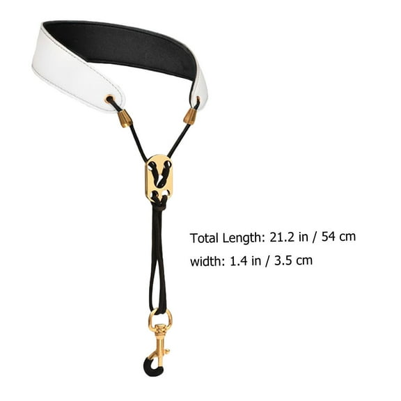 Leather Saxophone Neck Strap Tenor Alto Soprano Saxophone Strap for Replacement