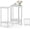 White, variant on Side Table, Small Round End Table, Set of 2 Half Round Side Table for Living Room, 2 Tier Small Couch Side Tables, Round Coffee Table, Thin Accent Sofa Table Narrow Entryway Table