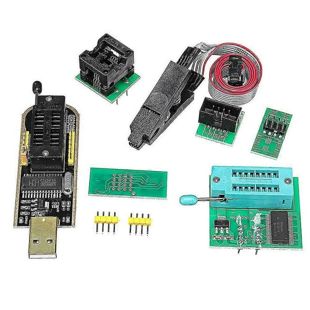 USB Programmer 1.8V Adapter Module Kit Professional SOIC8 Test Clip For EEPROM