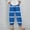 51#Blue, variant on Dwaogom Women's Summer Comfortable And Fashionable Printed Cropped Pants Disco Pants For Women Leggings Women High Waisted