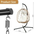 thumbnail image 3 of FKSLIFE Hanging Egg Chair With Stand Swing Chair Cushion For Indoor Outdoor Patio Garden, 3 of 6