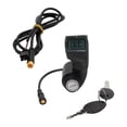 thumbnail image 2 of Lipstore Electric Bike Lock Digital Display Ignition Plug Handlebar Control Lock Power Switch Waterproof Sturdy PP Material Suitable for Recreational Activities and Touring Lock with Cable, 2 of 8