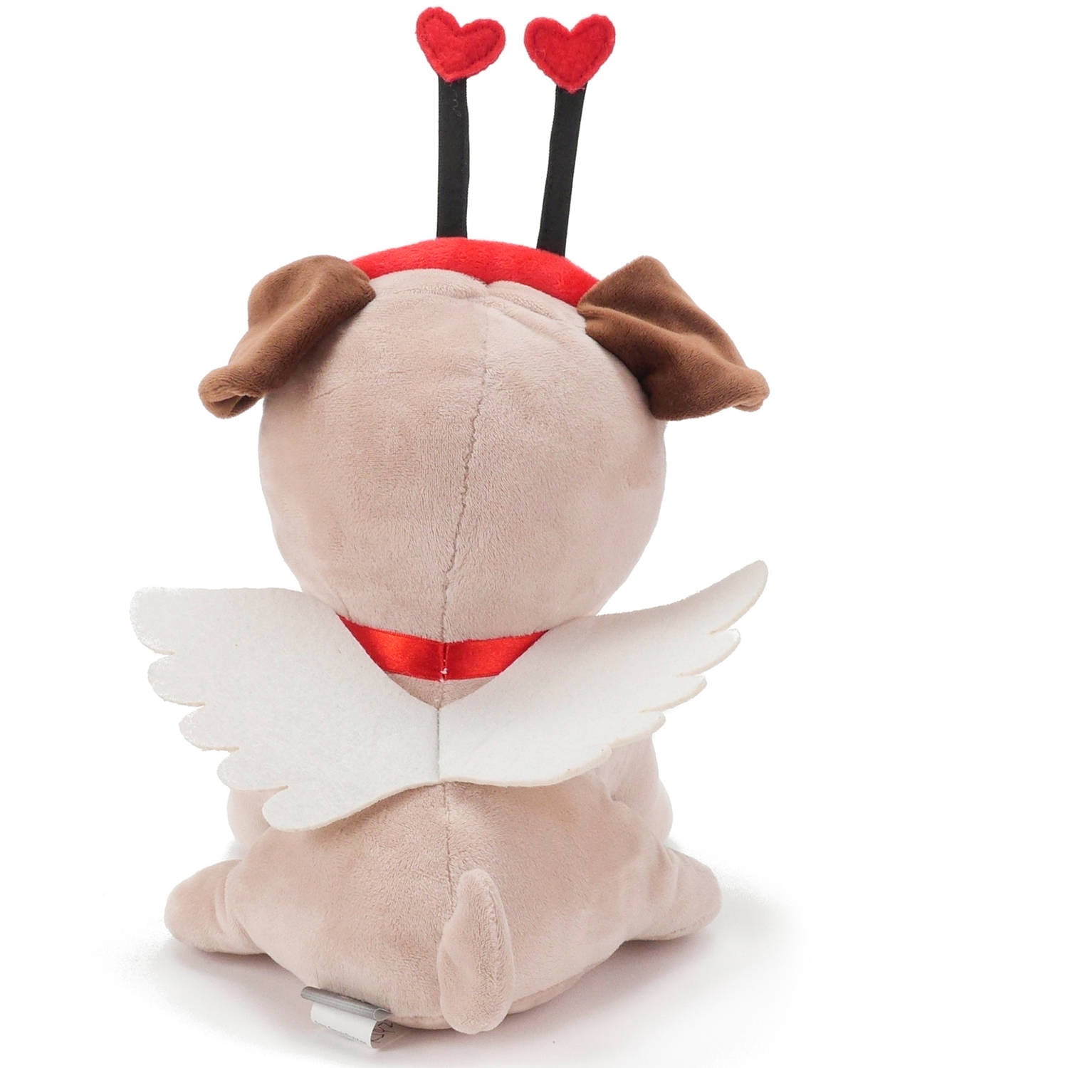Hallmark Valentine Love Pug Stuffed Animal with Sound 