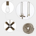 thumbnail image 3 of 2 Pcs Ceiling Fan Pull Chains Fan Decoration Pendants Bulb and Fan Shaped Pull Chains for Ceiling Light and Lamp Fan, 3 of 5
