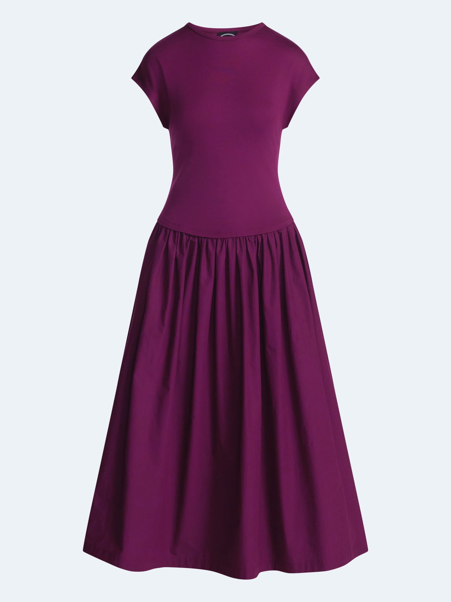 Scoop Women’s Maxi Dress with Short Dolman Sleeves, Sizes XS-XXL