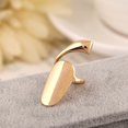 thumbnail image 3 of Trayknick 1Pc Luxury Nail Extension Band Fingertip Nail Ring Jewelry Accessory Golden, 3 of 10