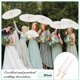 thumbnail image 3 of 60cm White Paper Parasol Wedding, Party Favors DIY Bamboo Umbrella, 3 of 5