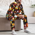 thumbnail image 7 of Salouo Construction Truck Print Button-Front Long Sleeve Pajama Set for Men, Soft 2Pjs Men's Long Sleeve Sleepwear-Small, 7 of 7