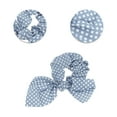 thumbnail image 3 of Unique Bargains 1 Pc Stylish Bow Dots Hair Ties Hair Bands Blue, 3 of 5