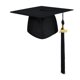 thumbnail image 1 of Gorro de graduación unisex mate con borla del año 2026, accesorio para adultos, ideal para la escuela secundaria, licenciatura y maestría., 1 of 8