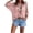 Light pink, variant on Women's V-Neck 3/4 Sleeve Openwork Knit Top, Loose Batwing Sleeve Crochet Sweater, Lightweight Diamond Pattern Hollow-Out Cardigan for Casual Summer Layering Orange S