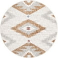 thumbnail image 6 of Unique Loom Eco Southwestern Collection Area Rug - Winslow (3' 3" Round Ivory/Gray), 6 of 7