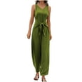 thumbnail image 6 of Wensltd Women Jumpsuits Sleeveless Wide Leg Long Pant With Pockets, 6 of 9
