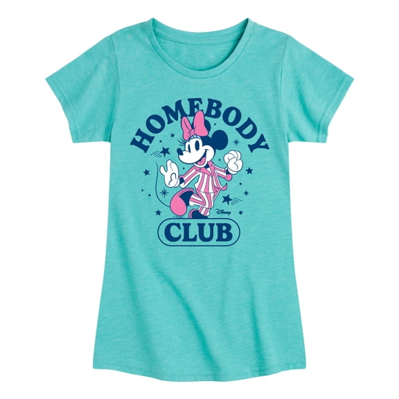 Disney - Minnie Homebody Club - Youth Girls Fitted Short Sleeve T-Shirt