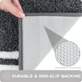 thumbnail image 5 of Non-slip Bathroom Rug 30" x 46" - Super Absorbent & Quick Dry Shaggy Microfiber Bath Mat, Machine Washable Plush Throw Rug for Bathtub, Shower and Sink, Charcoal, 5 of 6