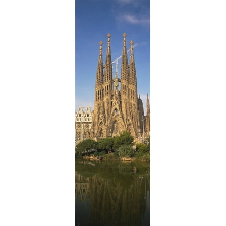 Low Angle View Of A Cathedral Sagrada Familia Barcelona Spain Poster