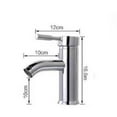 thumbnail image 2 of Grifo de baño, grifo de lavabo blanco, grifo de alta calidad, grifo de baño, resistente al desgaste, adecuado para diámetro interior de 32 mm a 42 mm, agua fría y caliente f, 2 of 3