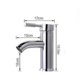 thumbnail image 2 of Grifo de baño, grifo de lavabo blanco, grifo de alta calidad, grifo de baño, resistente al desgaste, adecuado para diámetro interior de 32 mm a 42 mm, agua fría y caliente f, 2 of 3
