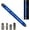Blue-DABS, variant on UP Impact Ready Offset Extension Wrench Set with three Square Drive Adapters, Universal Wrench for Small Place- Blue