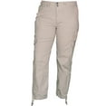thumbnail image 2 of RSN Pantalons Bermuda et Capri Extensibles pour Femmes Coupe Décontractée (Ensemble de 2 Pcs, Noir et Tundra), 2 of 11