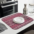 thumbnail image 3 of Kitchen Dish Drying Mat Boho Floral 16x18 Inch Super Absorbent Microfiber Washable Reusable Dish Drainer Pad for Home and Coffee Bar Use, 3 of 7