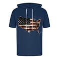thumbnail image 4 of Blusa con capucha de manga corta para hombre, informal, con estampado, a la moda, con capucha, camiseta deportiva de manga corta, blusa de poliéster para hombre, 4 of 6