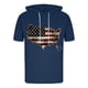 thumbnail image 4 of Blusa con capucha de manga corta para hombre, informal, con estampado, a la moda, con capucha, camiseta deportiva de manga corta, blusa de poliéster para hombre, 4 of 6