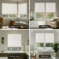 thumbnail image 5 of LazBlinds No Tools No Drill Cordless Roman Shades for Windows, Blackout Thermal Insulated UV Blocking Window Blinds, Lightweight Fabric Blinds for Indoor Windows, 29" W x 60" H, Blackout - White, 5 of 6