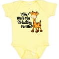 thumbnail image 3 of Inktastic Oh Were You Waiting for Me with Baby Giraffe Boys or Girls Baby Bodysuit, 3 of 5