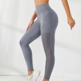 thumbnail image 5 of Elainilye Fashion Yoga Pants with Pockets for Women Tight Fitting High Waist Butt Lifting Yoga Pants Full Length Pants,Gray, 5 of 5