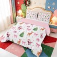 thumbnail image 2 of Manfei Farmhouse Christmas Winter Snow King Size Comforter Sets,Merry Xmas Comforters King Size,Pink Reversible,3pcs,1 Comforter and 2 Pillowcases, 2 of 7