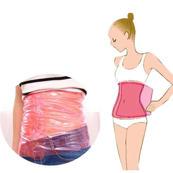 5pcs Reusable Sauna Belly Slimmer Body Shaper Belt System - Tummy Trimmer, Waist, Leg & Arm Trainer with Non-Textile Device for Gym, Postpartum, (Hand Wash/Dry Clean)