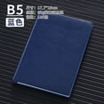 thumbnail image 1 of Nvzi cuadernos de cuero B5 de tapa dura con compartimento para bolígrafos, diario de trabajo, diario y de escritura, 100 hojas, 200 páginas (azul oscuro), 1 of 2