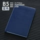 thumbnail image 1 of Nvzi Cuaderno de cuero B5 con tapa dura y compartimento para bolígrafos, diario de trabajo, diario y de escritura, 100 hojas, 200 páginas (azul oscuro), 1 of 2