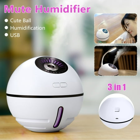

HIBRO Three-in-one Space Ball Rechargeable Humidifier Mute Colorful Lighting