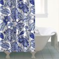 thumbnail image 4 of Modern Botanical Floral Bathroom Curtain, 72x72 Polyester with Hooks, Aesthetic Watercolor Flower-Inspired Decor, 4 of 5