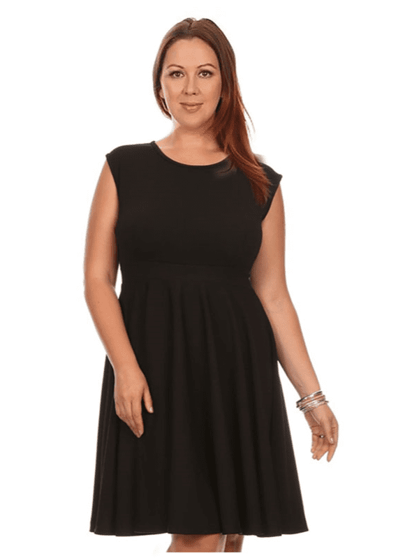 dress with pleats at the bottom