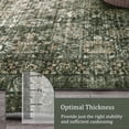 thumbnail image 3 of Alfombra Morebes Vintage, grande, lavable, 240 x 300 cm, color verde oscuro, 3 of 8