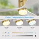 Sofucor 52" Low Profile Ceiling Fan Flush Mount with Light and Remote Control, 3 Washed White Blades