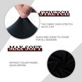 thumbnail image 4 of PiccoCasa Stretch Spandex Short Seat Slipcover Dining Chair Cover, Black, 4 of 7